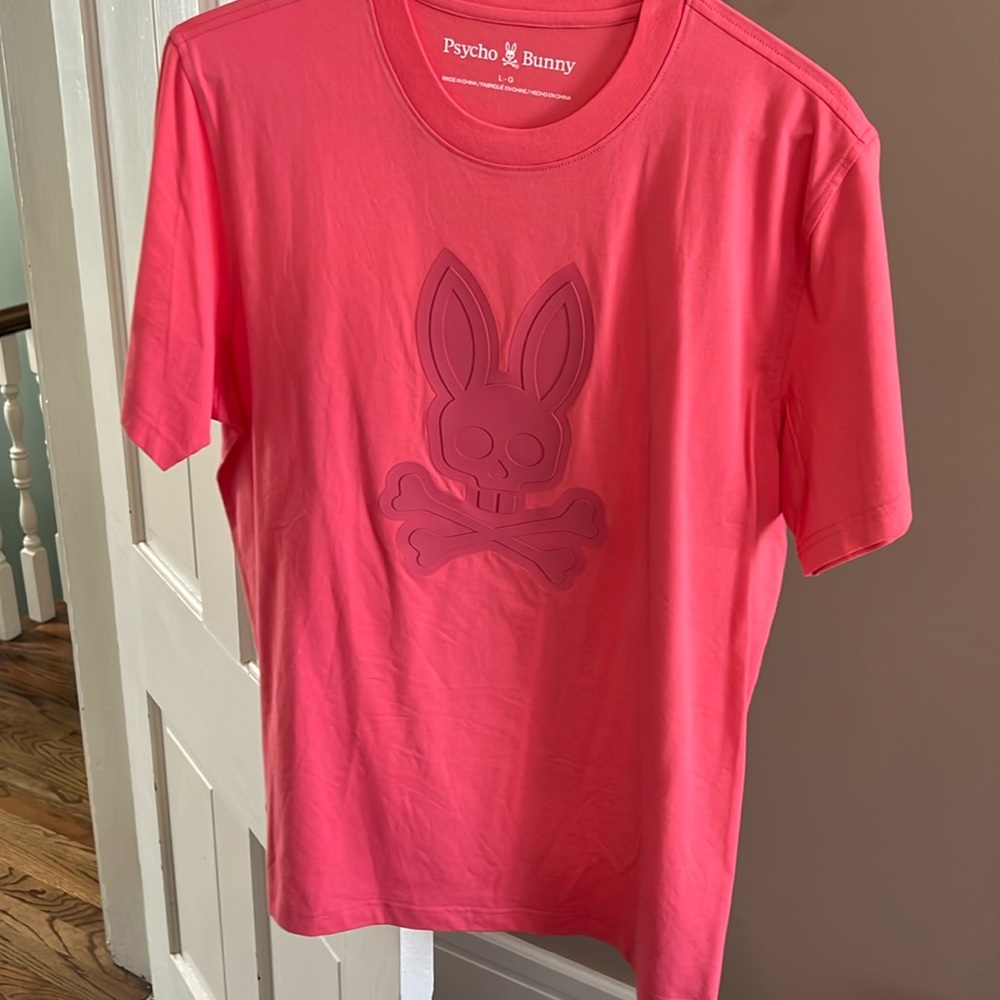 Psycho bunny pink shirt never worn very new